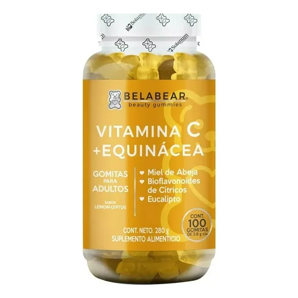 Solanum Belabear Vitamina C + Equinacea 100gomitas Limón Sfn