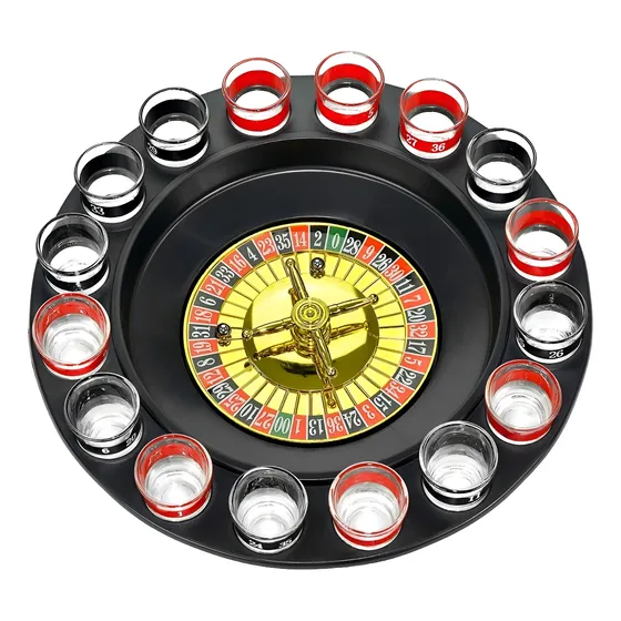 Ruleta De Juego Con 16 Vasos Para Tragos 