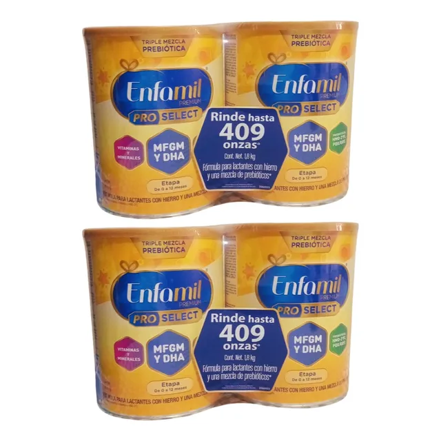 Fórmula Infantil Enfamil Premium Etapa 1, 900 Gr, 4 Latas