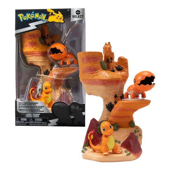 Pokemon Jazwares Select Ambiente De Desierto Rocoso