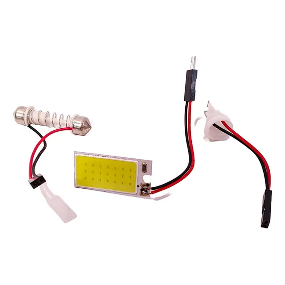 Modulo Placa Cob 18 Led T10 Tubular Plafon Interior Auto