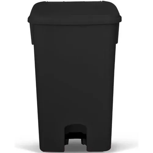 Lixeira Cesto 100 Litros Preta Black Com Pedal