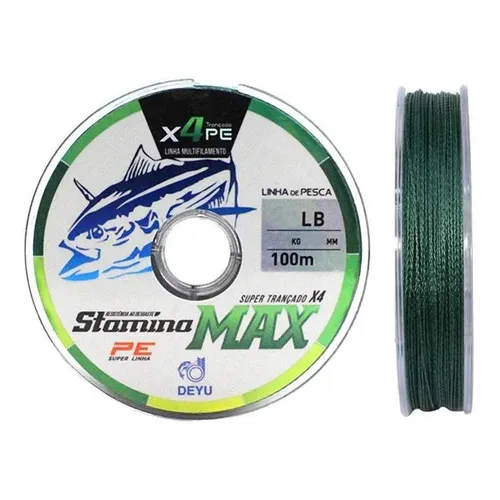 Linha De Pesca Multifilamento Max X4 0,30mm 44lb 100m Deyu