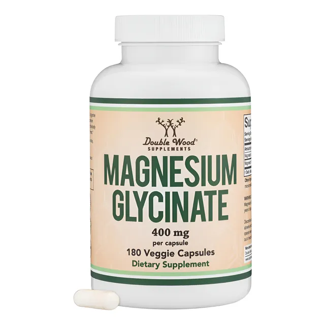 Glicinato De Magnesio 400mg 180 Vegan Cápsulas