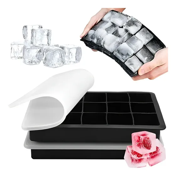 2 Cubetas Silicona Cubetera Silicona Cubetas Hielo C/tapa 15 Moldes Para Hielo Cubeteras Cubetas Silicona Cubeta De Hielo Silicona Cubetera De Hielo Cubetas De Silicona Cubetera Hielo Pasteleriuscl