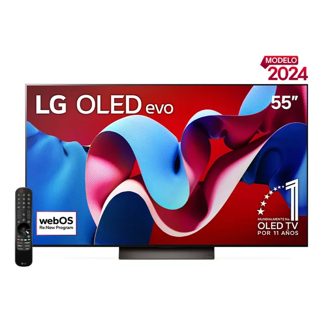 LG Pantalla Oled Evo 55 Pulgadas 4k Smart Tv 2024 Thinq Ai Oled55c4psa
