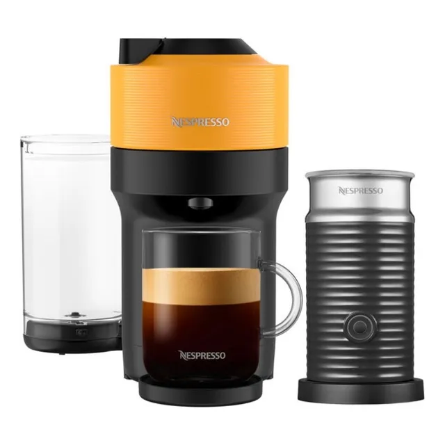 Pack Cafetera Nespresso Vertuo Pop Amarilla + Aeroccino 3