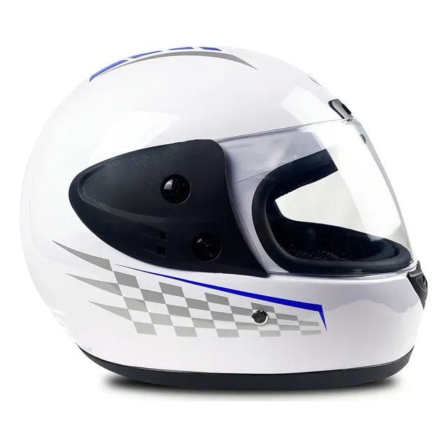 Casco para moto integral T-lab Protect blanco profesional talla L