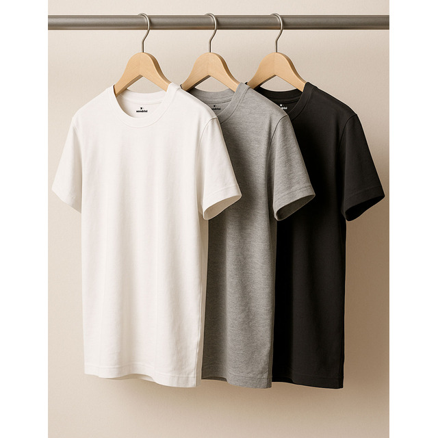 Kit 3 Camisetas Algodão Dia Dia Sandrini Básica Conforto Kit 3 Camisetas Algodão Dia Dia Sandrini Básica Conforto