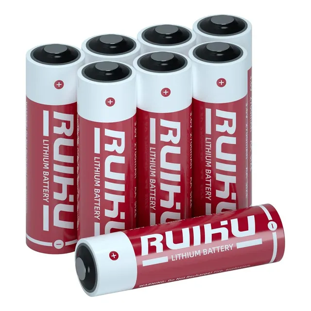 8 Pack Er14505 Ls14500 3.6v Lithium Battery, Aa Size 27...