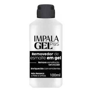 Removedor Esmalte Gel Impala Plus 100ml Esmaltação Em Gel Removedor Esmalte Gel Impala Plus 100ml Esmaltação Em Gel