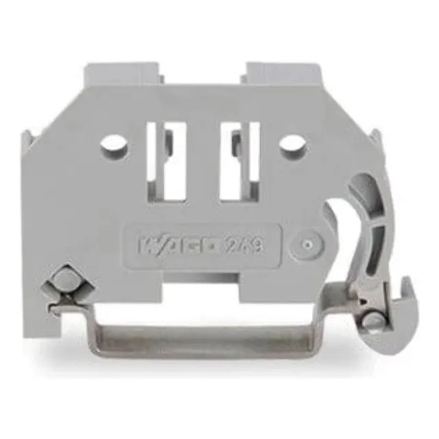 249-116 Tope De Cierre Sin Tornillos Ancho 6mm Wago 25 Pzas