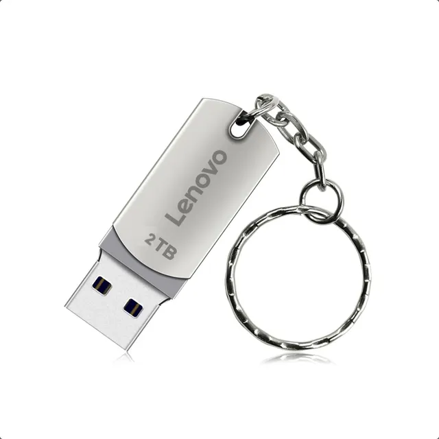 Lenovo mini pendrive 2tb 3.0 Plateado