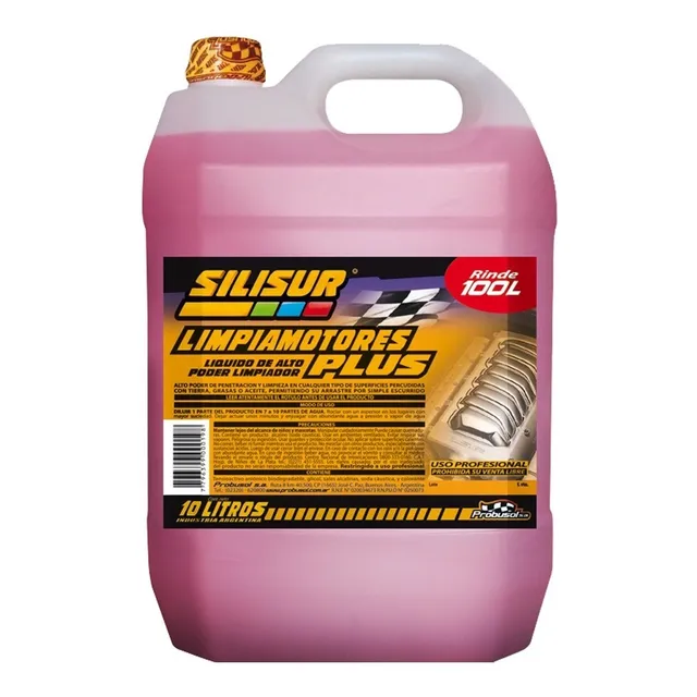 Limpia Motor Desengrasante Líquido Plus Silisur 10lt