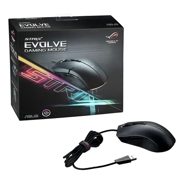 Mouse gamer AsusROG Strix Evolve negro