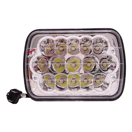 Faro De Led Rectangular Funcion Alta Y Baja Ojo De Angel 7 