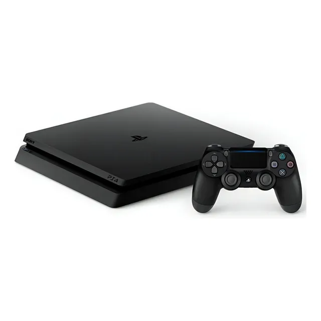 Consola Sony Playstation 4 CUH-2116b Slim Hdr de 1 TB, negra - Excelente (Reacondicionado)