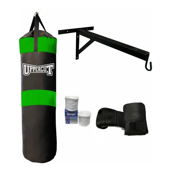 Bolsa De Boxeo  De 110cm + Relleno+soporte+guantines+vendas