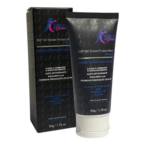 Creme Rosto Homem Hidratante Rejuvenescedor Combate Flacidez Rugas Com Ácido Hialurônico Vitamina B5
