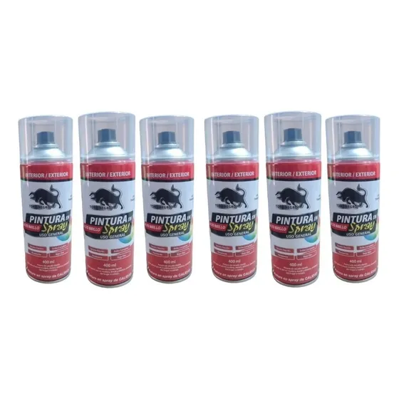 6 Uds Spray Uso General Laca Sellador Transparente 400ml