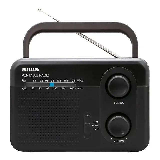 Radio Portátil Analógico Aiwa Aw-fml4 Am/fm Color Negro