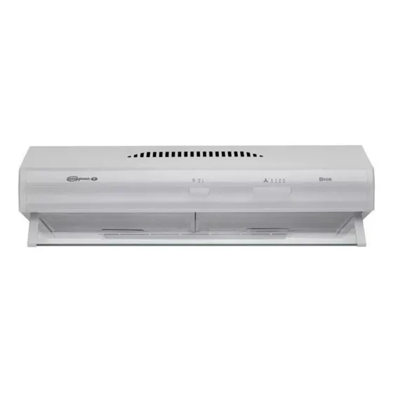 Extractor purificador de cocina Spar Bios 3766-B00 600mm x 150mm x 525mm blanco 220V