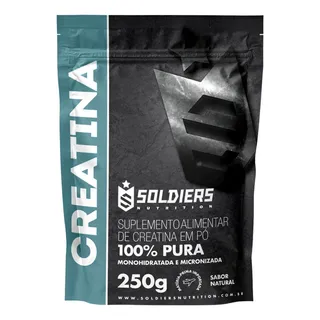 Creatina Monohidratada 250g - 100% Pura - Soldiers Nutrition Creatina Monohidratada 250g - 100% Pura - Soldiers Nutrition