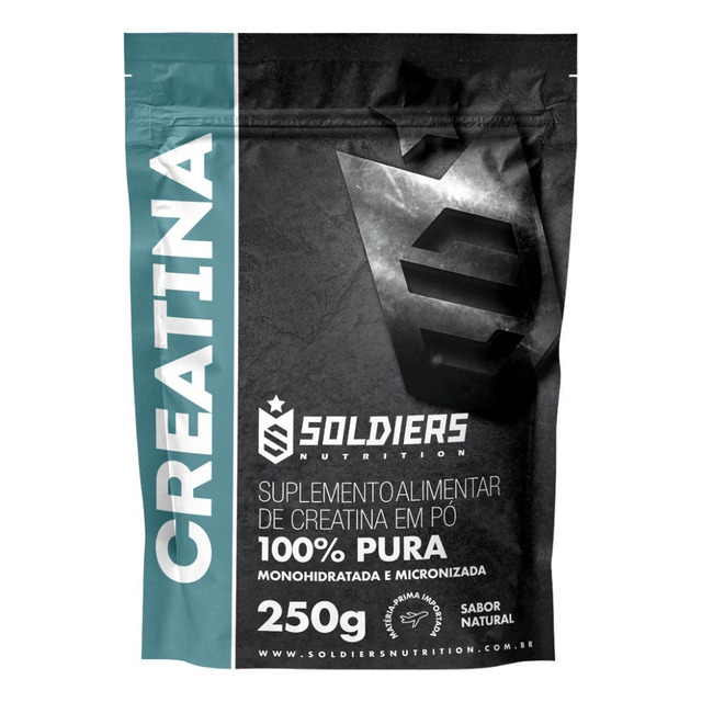 Creatina Monohidratada 250g - 100% Pura - Soldiers Nutrition Creatina Monohidratada 250g - 100% Pura - Soldiers Nutrition