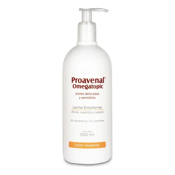 Proavenal Omegatopic Leche Emoliente 500ml Hidrata Piel Seca Tipo De Envase Botella Tipos De Piel Sensible