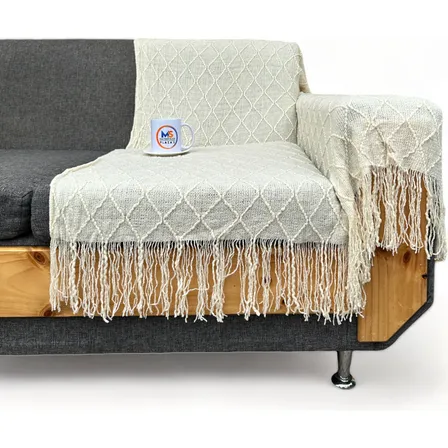 Manta Decorativa Tejida Estilo Nordico Para Sofa Sillon Cama