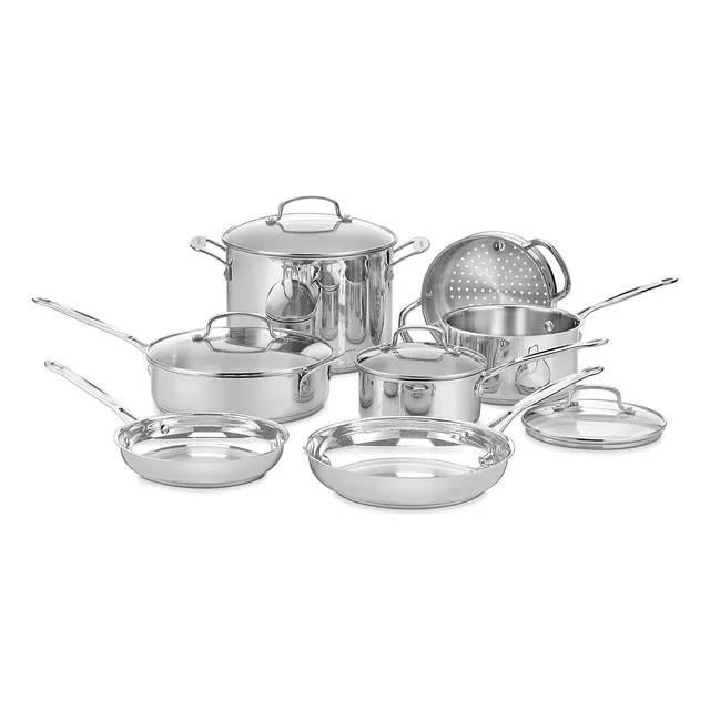 Cuisinart Cheff Classic Batería De Cocina 11 Piezas Gris