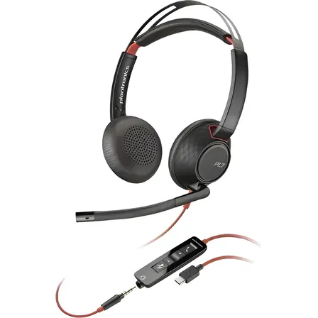 Headset Plantronics C5220 Usb/c E Usb/a P2 3,5mm- 8x231aa