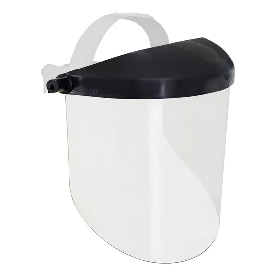 Protetor Facial Máscara Lente Incolor 8 Epi Com Suspensão Cor Preto