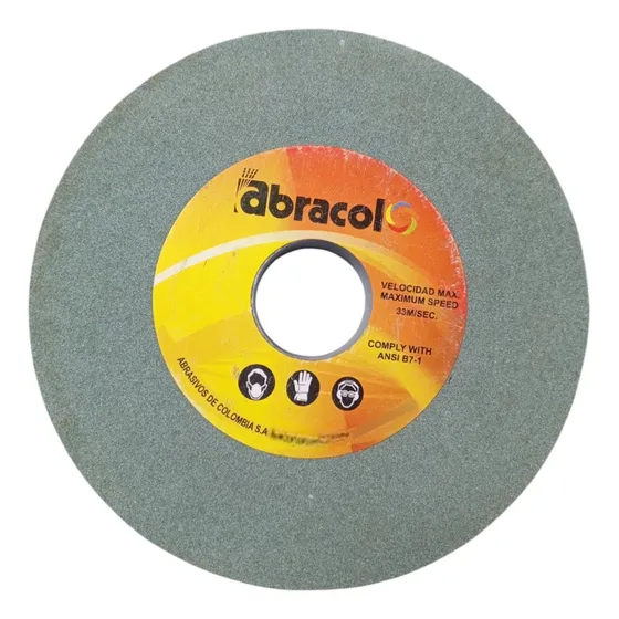 Rueda Recta Widia 6 X 1 X 1/4 Grano 100 Marca Abracol