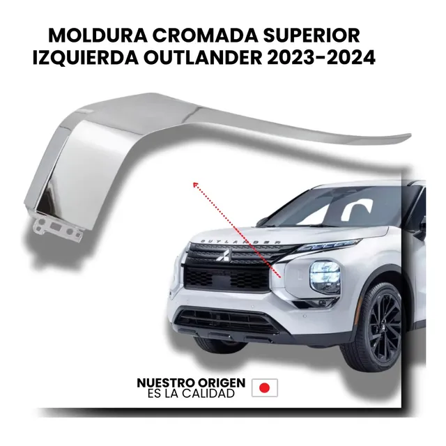 Moldura Cromada Sup Izquierda Mitsubishi Outlander 2023-2024