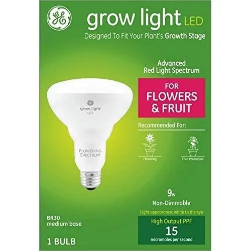 Ge Grow Light Bombilla Led Inundacion Espectro Rojo Para