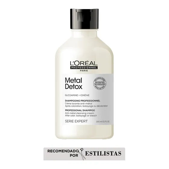 Shampoo L'Oréal Professionnel Metal Detox Shampoo L'oréal Professionnel Metal Detox en botella de 300mL de 300g por 1 unidad