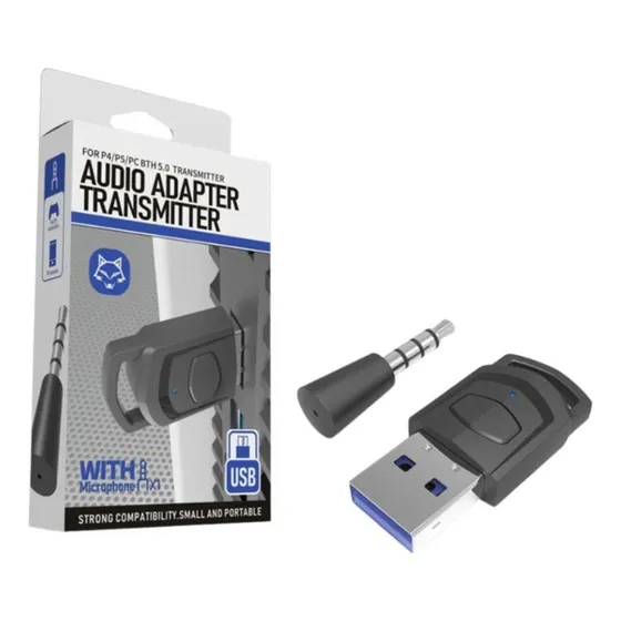 Adaptador Bluetooth P/ Fone De Ouvido Ps4 Ps5 Sem Fio V5.1