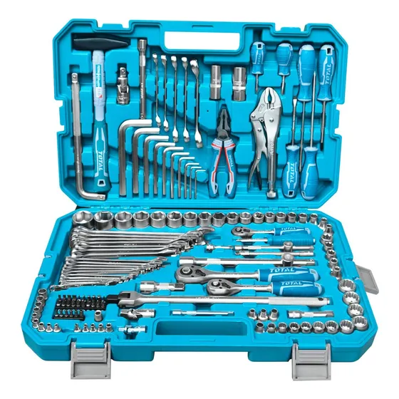 Caja Set Juego Herramientas Manuales 142 Pz Thkthp21426
