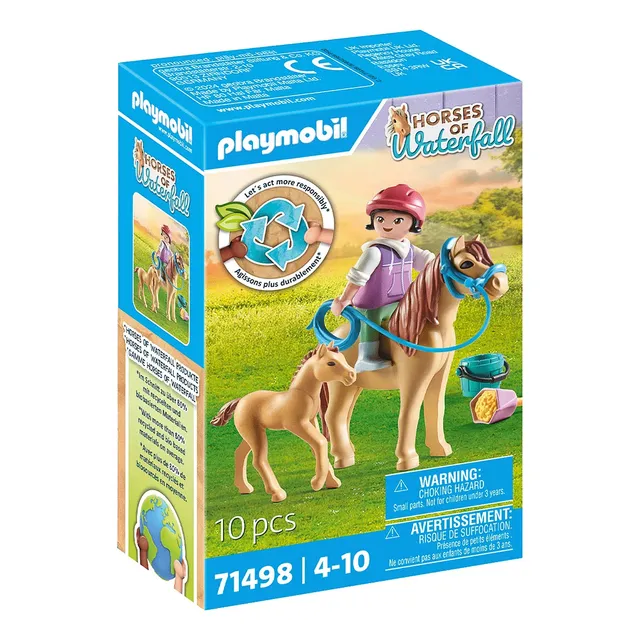 Playmobil 71498 Niña Con Poni Y Potrillo Horses Of Waterfal