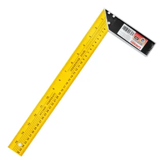 Esquadro Aço Com Cabo De AlumĂnio 40cm Profissional Cor Amarelo Esquadro Aço Com Cabo De AlumĂnio 40cm Profissional Cor Amarelo