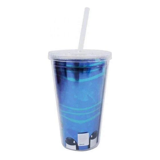 Copo De Plástico Canudo 500ml - Santos