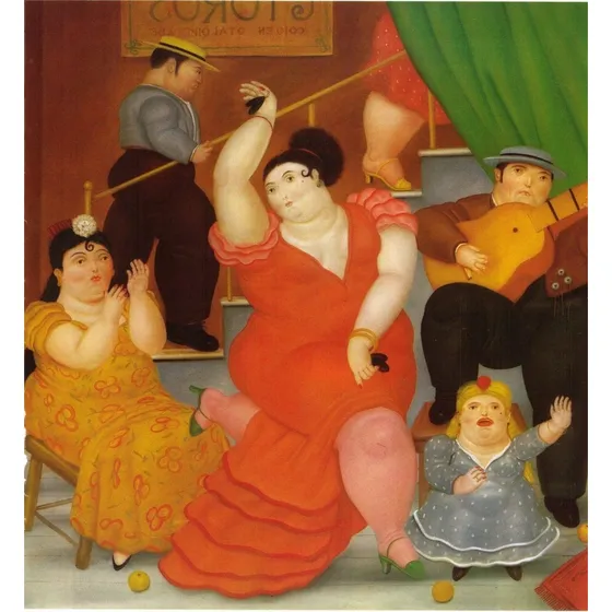 Lienzo Tela Fernando Botero Flamenco  70x76cm
