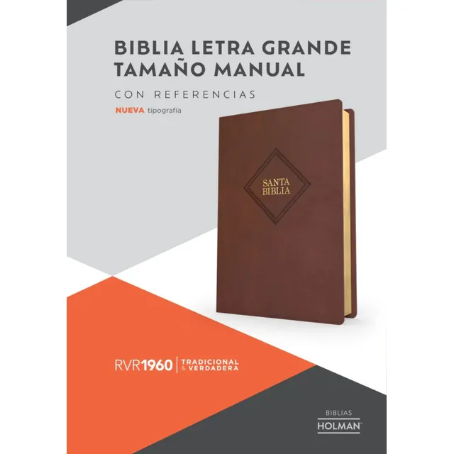 Biblia Reina Valera 1960 Letra Grande Manual Café