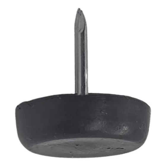 Sapata Prego 18mm Pé Para Cadeira Mesa Móveis - 100 Unidades Cor Preto