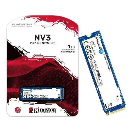 Disco sólido Ssd M.2 1tb Kingston Nvme Pcie 4.0 Nv3 color azul oscuro | Cuotas sin interés