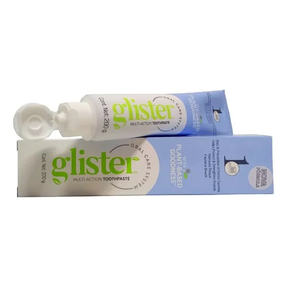 -- Crema Dental 200g - Glister Blanqueamiento Dental Dura+