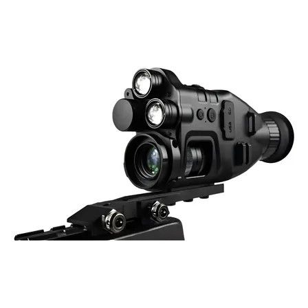 Monóculo Visão Noturna Cy789 Original Duplo Infra E Completo Preto