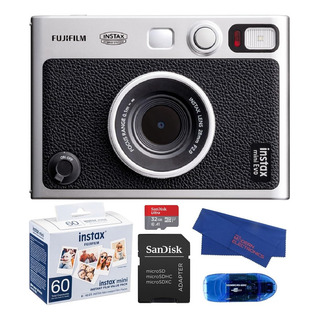 Cámara Fujifilm Instax Mini Evo Hybrid Negra Con 60 Película Cámara Fujifilm Instax Mini Evo Hybrid Negra Con 60 Película