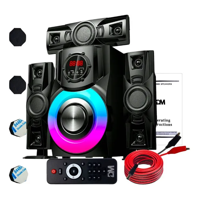 Minicomponente Bluetooth Con Luz Led Dm-2903